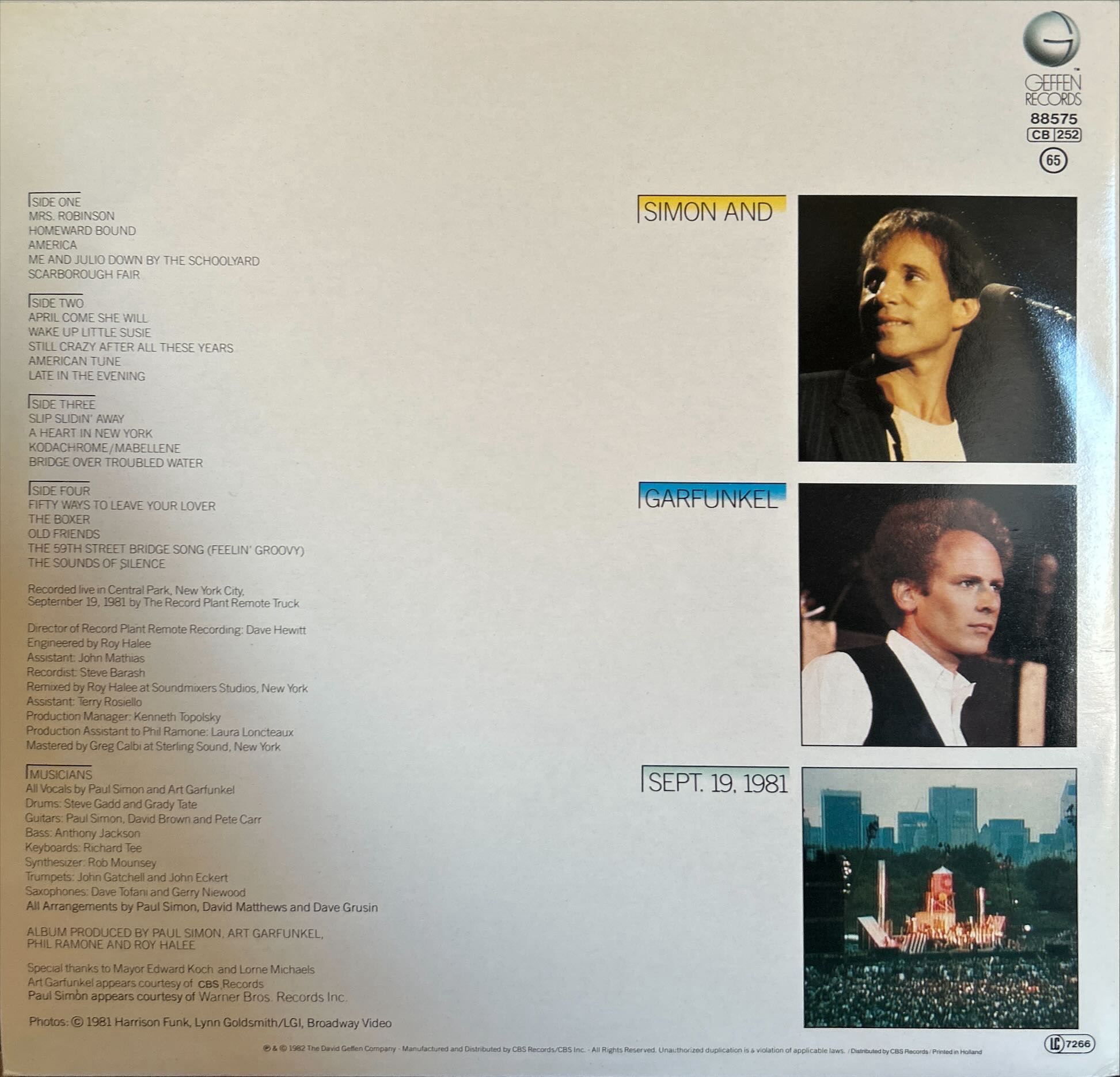 Simon And Garfunkel - Concert In Central Park, The