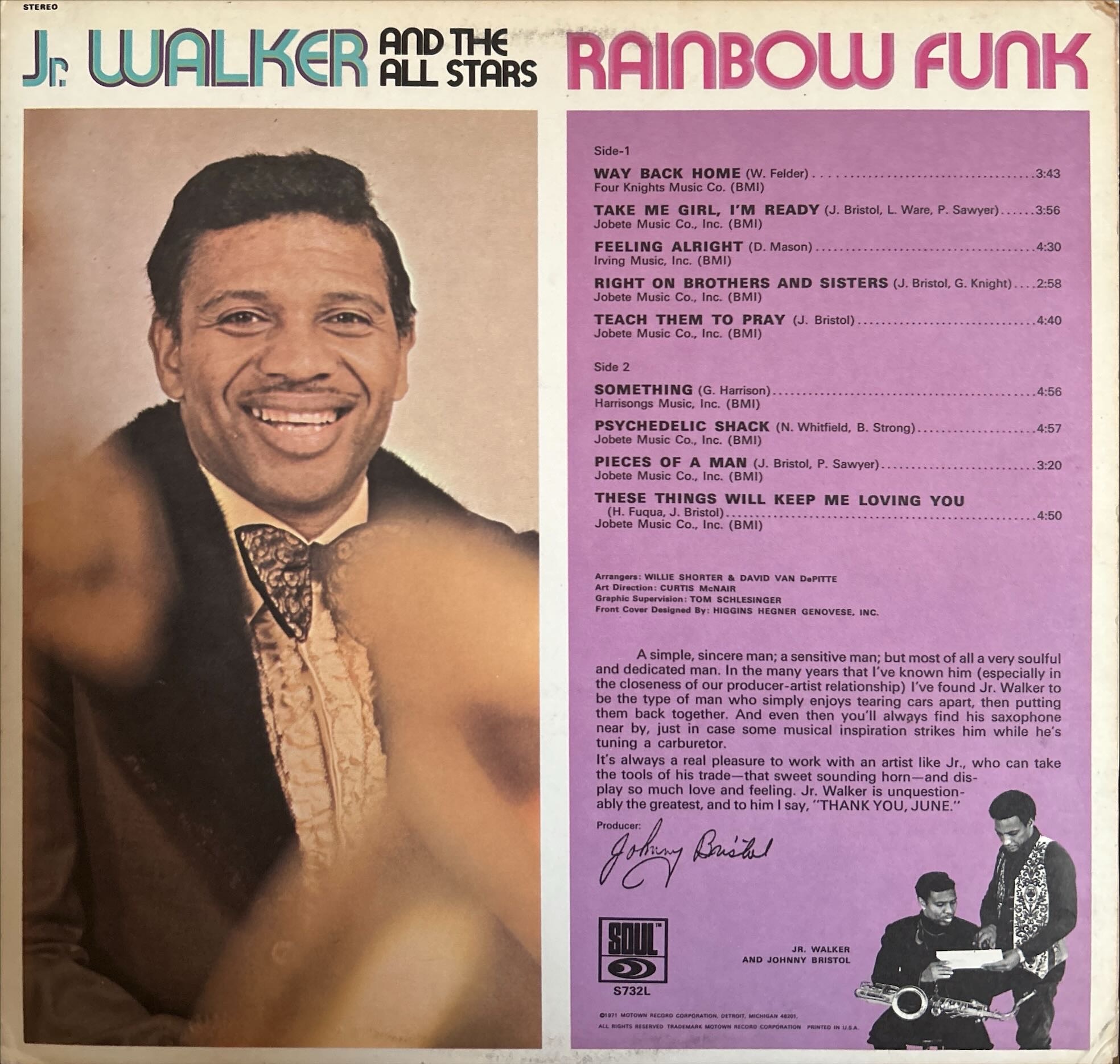 Jr. Walker And The All Stars - Rainbow Funk