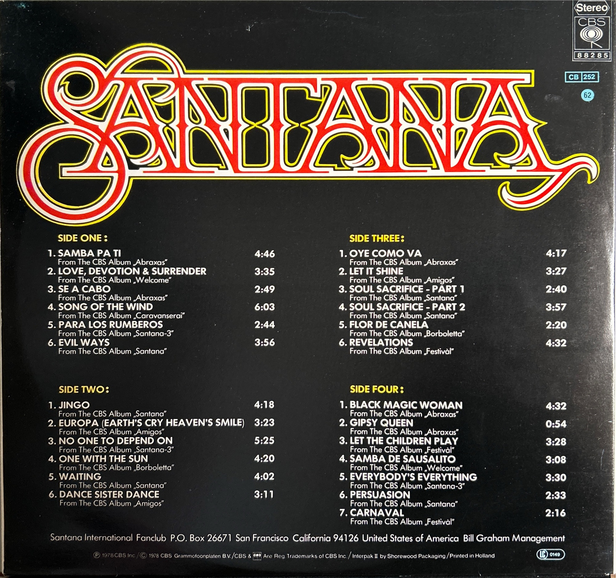 Santana - 25 Hits (The Sound of Santana - 25 Santana Greats)