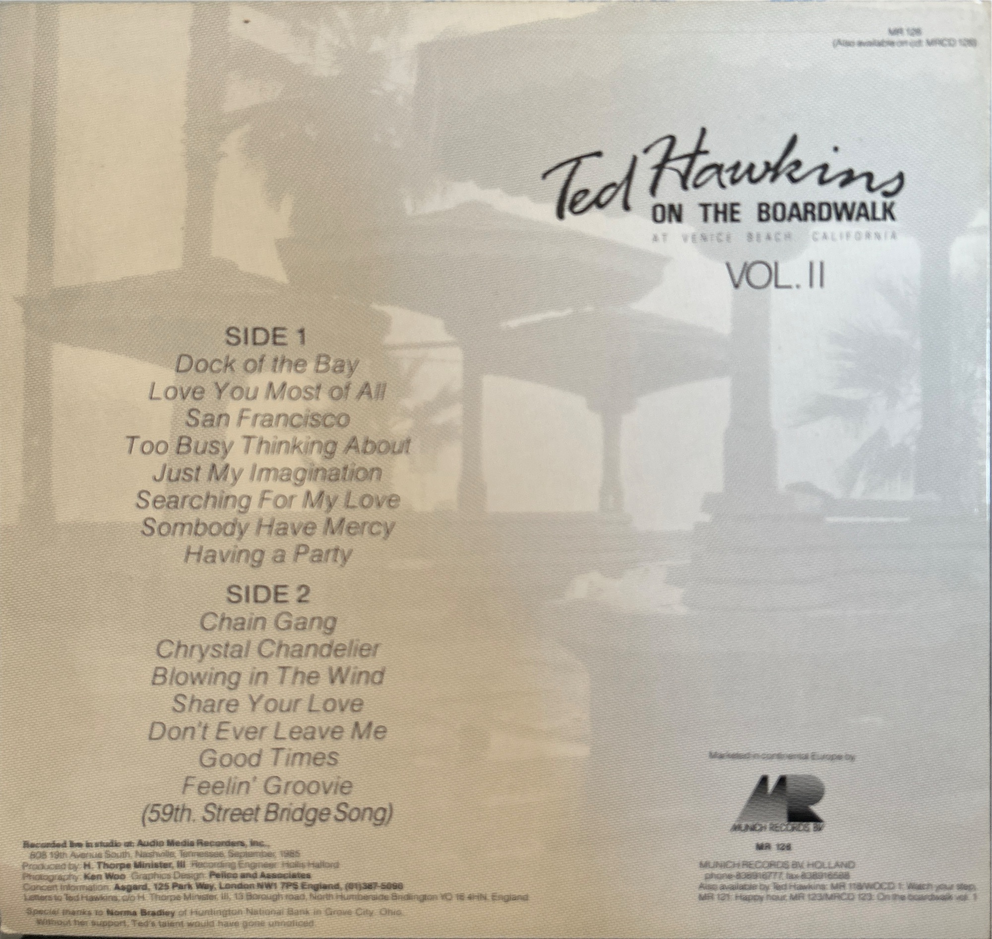 Ted Hawkins - On The Boardwalk Vol. II (At Venice Beach, California)