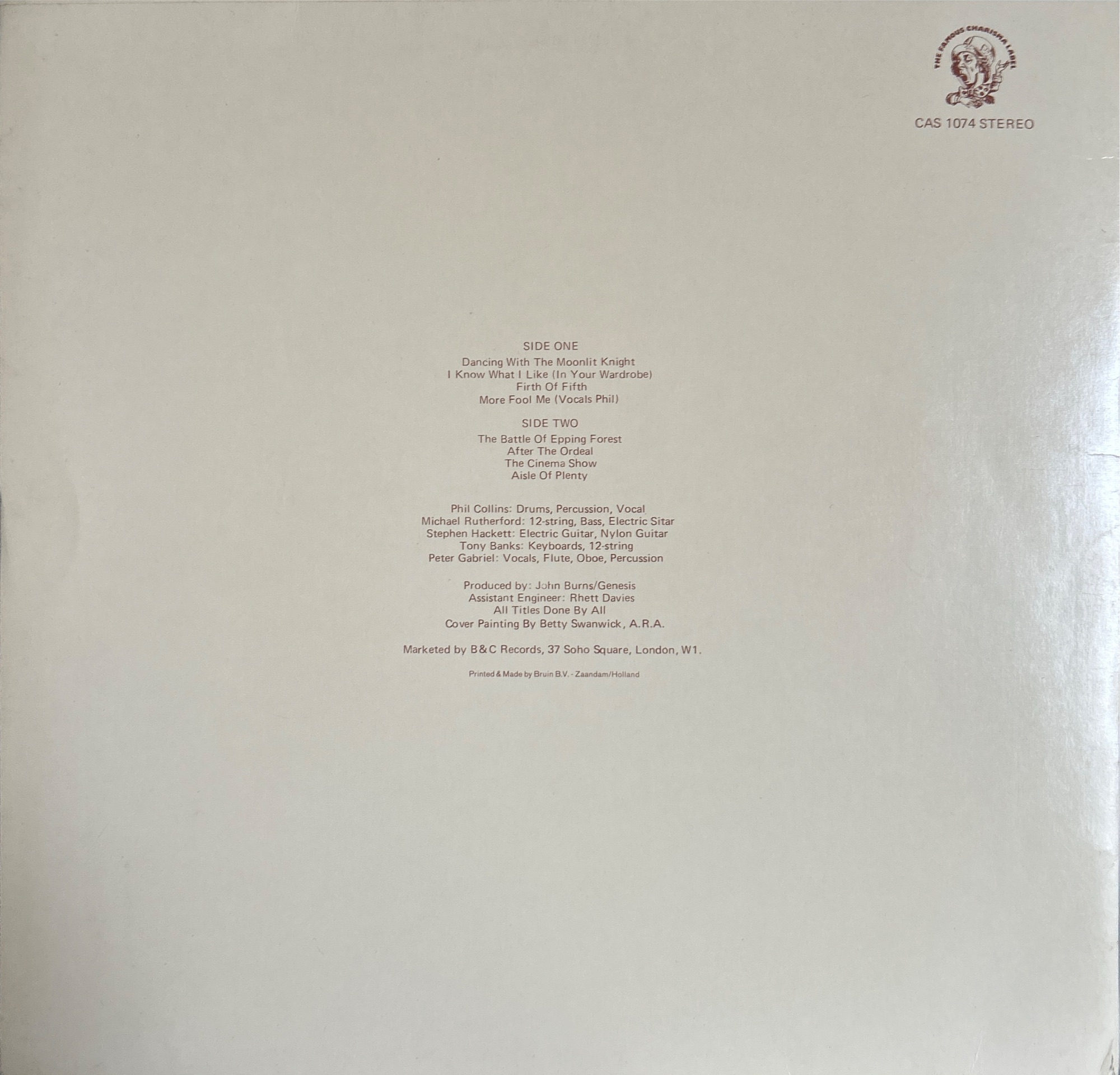 Genesis - Selling England By The Pound