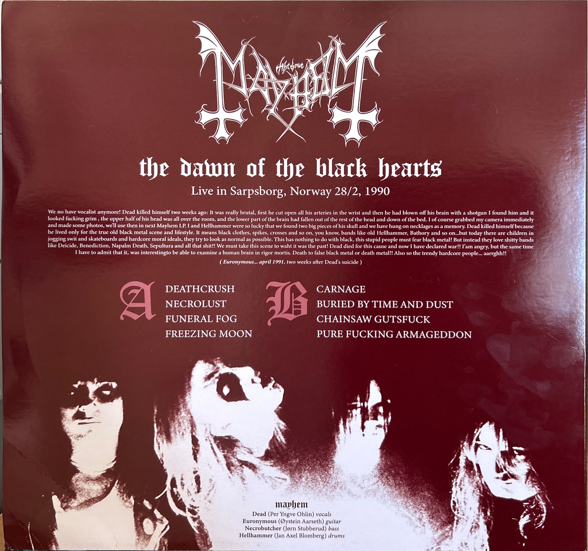 Mayhem - Dawn Of The Black Hearts, The