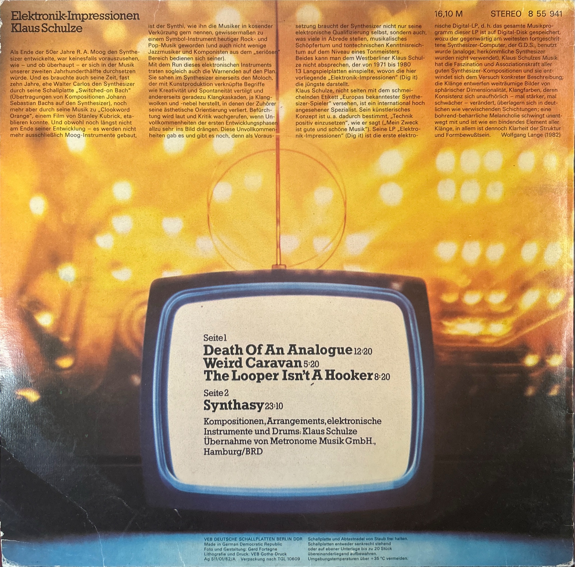 Klaus Schulze - Elektronik-Impressionen