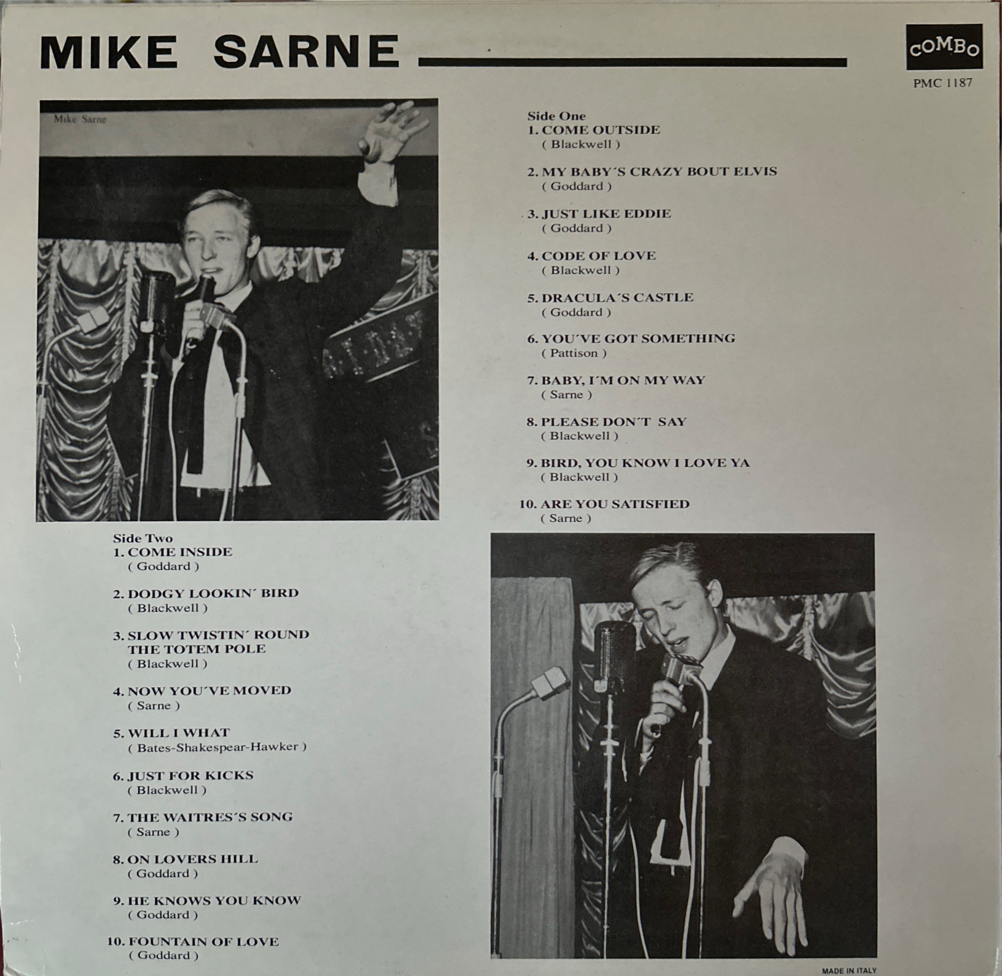 Mike Sarne - Come Outside With Mike Sarne