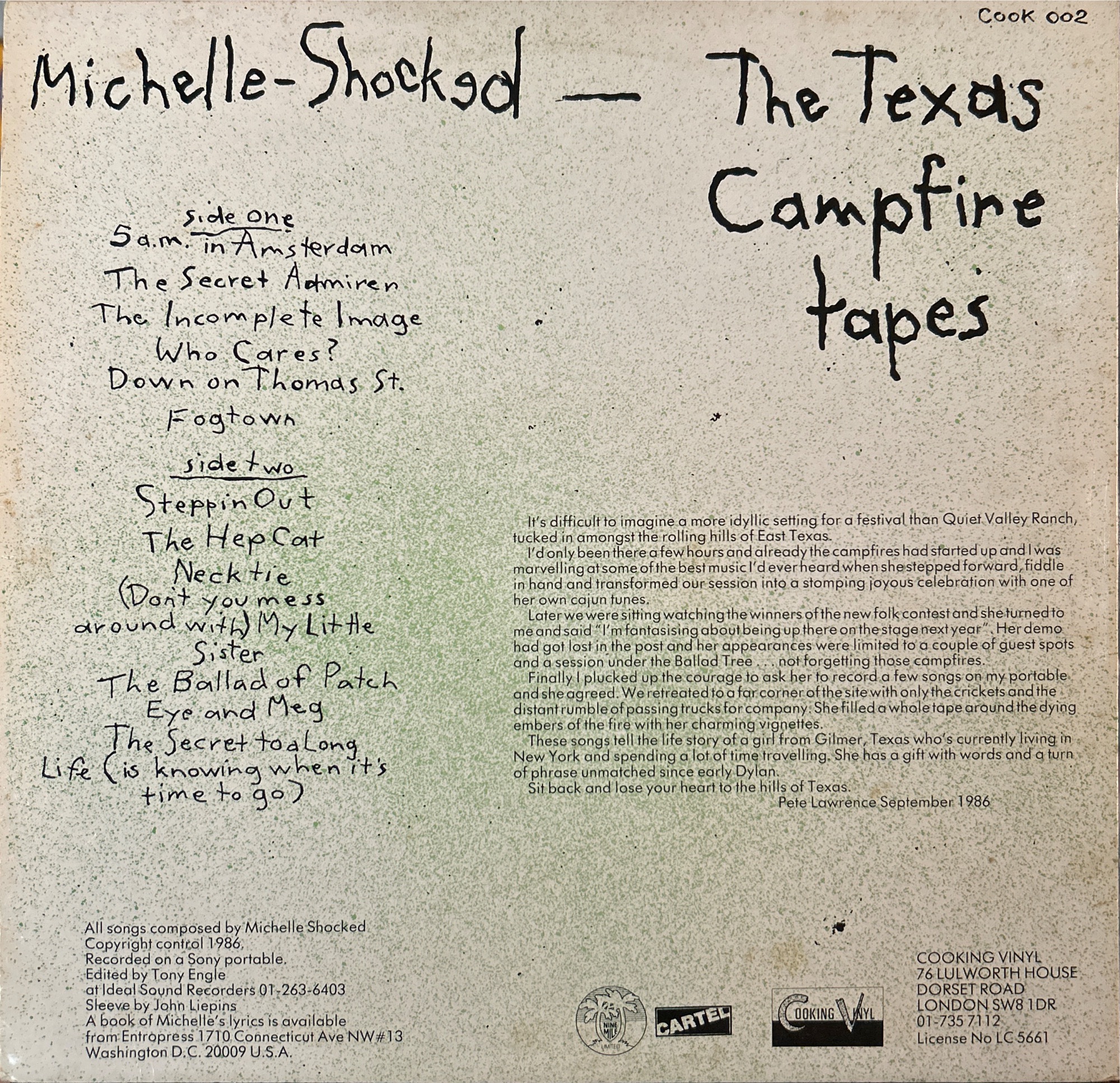 Michelle-Shocked - Texas Campfire Tapes, The